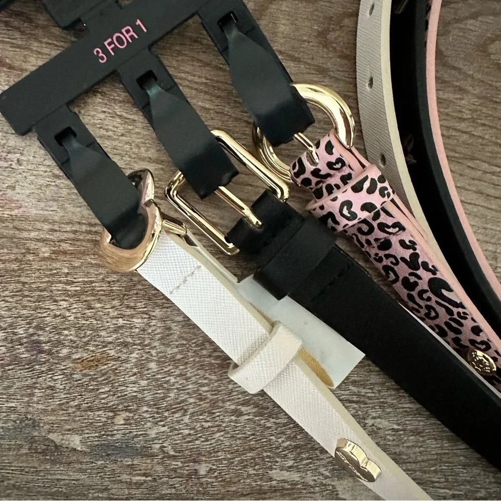 Betsey Johnson 3PCK Belts